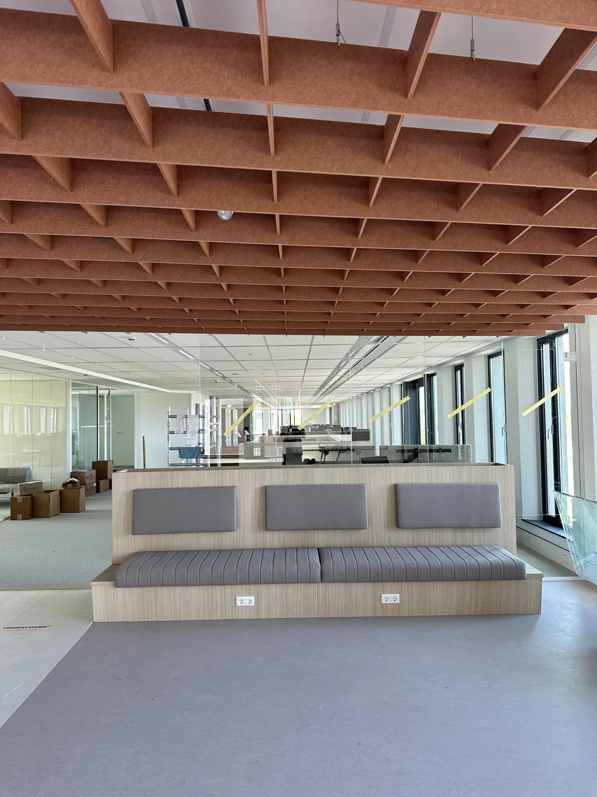 Built-in upholstered bench seating