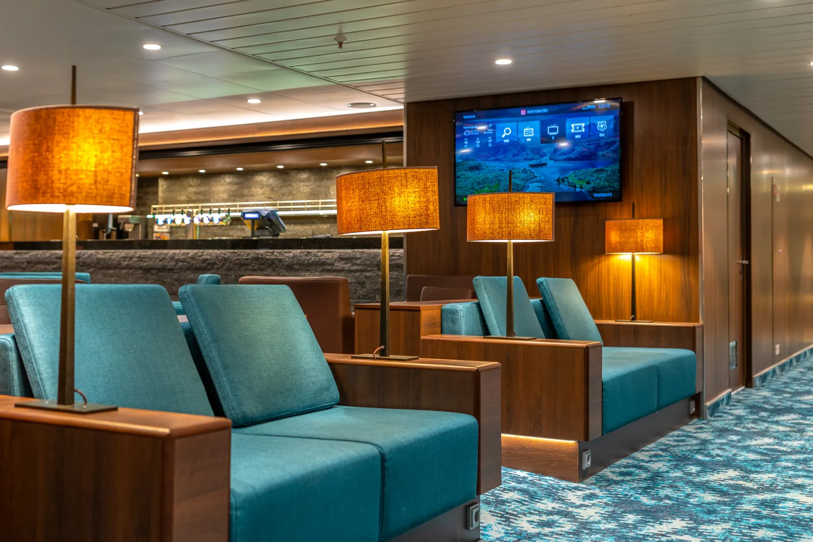 Passenger lounge on a ferry