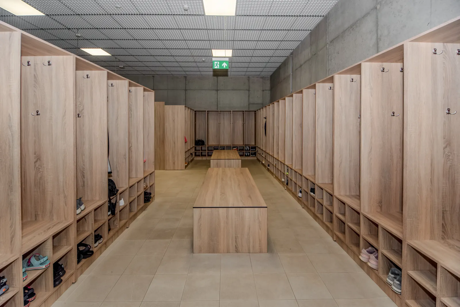 Changing room at Panemunės baseinas